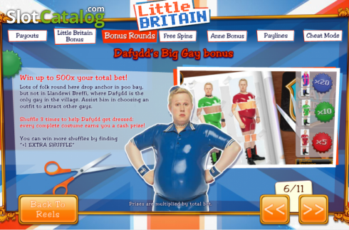 Скрин8. Little Britain слот