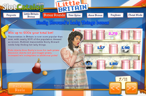 Скрин9. Little Britain слот