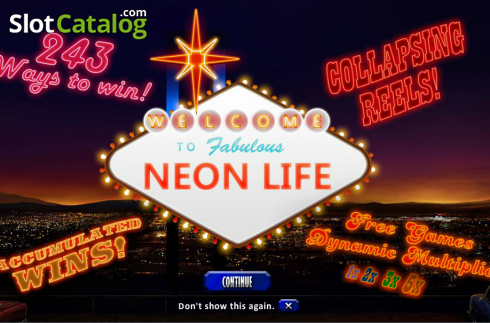 Скрин2. Neon Life слот