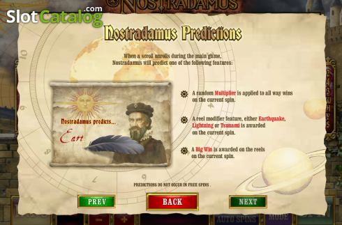 Скрин8. Nostradamus слот