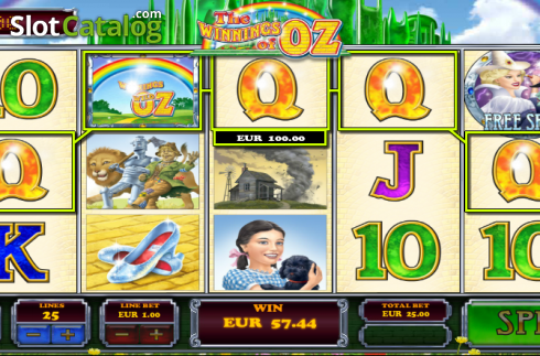 Скрин9. The Winnings of Oz слот