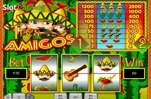 Скрин2. Tres Amigos (Playtech) слот