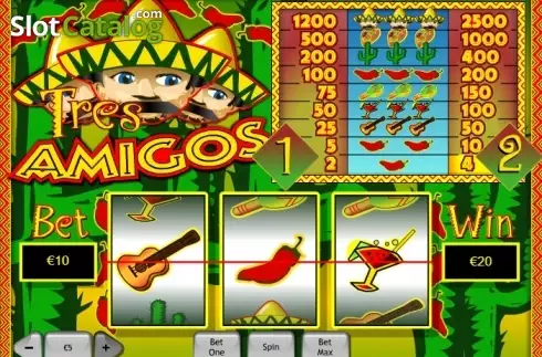 Скрин3. Tres Amigos (Playtech) слот