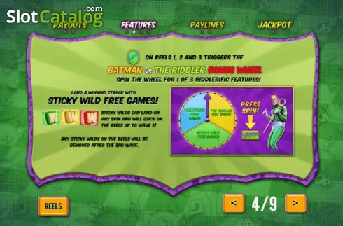 Скрин3. Batman & The Riddler Riches слот