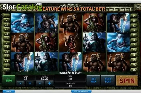 Скрин8. Battle of the gods слот