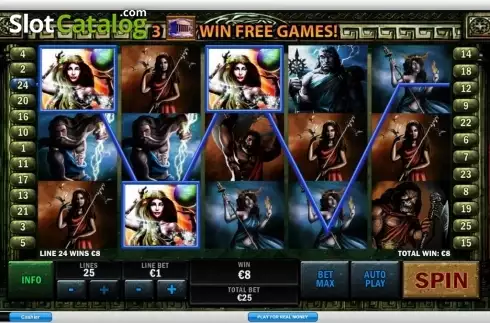 Скрин9. Battle of the gods слот