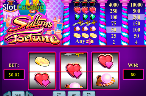 Скрин2. Sultan's Fortune (Playtech) слот