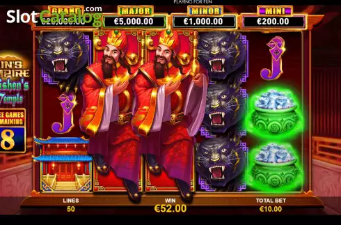Скрин6. Qin's Empire: Caishen's Temple слот