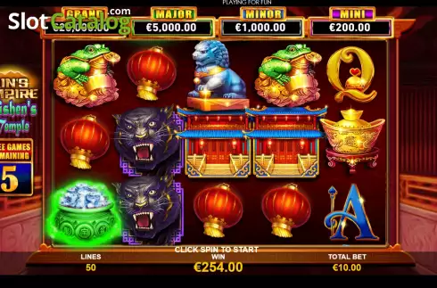 Скрин7. Qin's Empire: Caishen's Temple слот