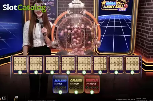 Скрин2. Mega Fire Blaze Lucky Ball слот