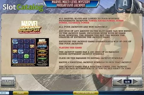 Скрин6. Captain America слот