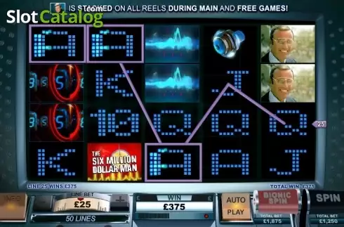 Скрин4. 6 million Dollar Man слот