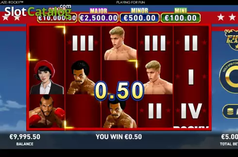Скрин3. Mega Fire Blaze: Rocky слот