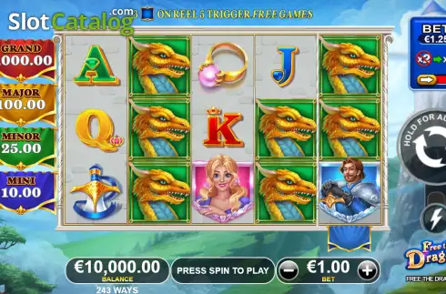 Скрин3. Free The Dragon слот