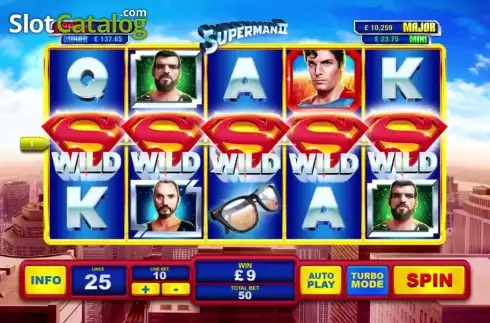 Скрин2. Superman II Slot слот