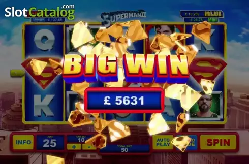 Скрин3. Superman II Slot слот