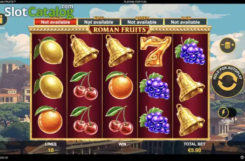 Скрин2. Roman Fruits слот