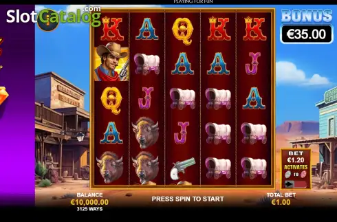 Скрин2. Bulls Eye Bandits слот