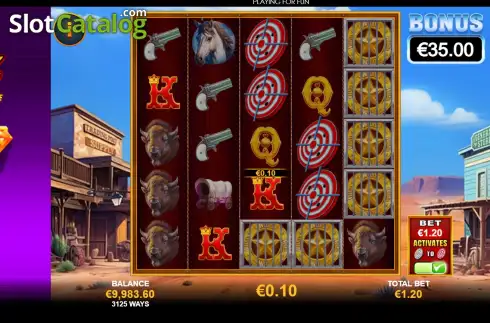 Скрин3. Bulls Eye Bandits слот