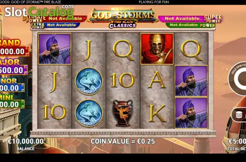Скрин2. Age of the Gods: God of Storms Fire Blaze слот