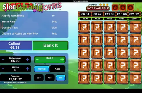 Скрин2. Apples & Worms слот