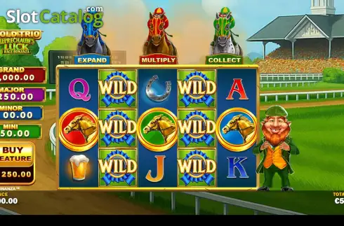 Скрин2. Gold Trio: Leprechaun's Luck Race Bonanza слот