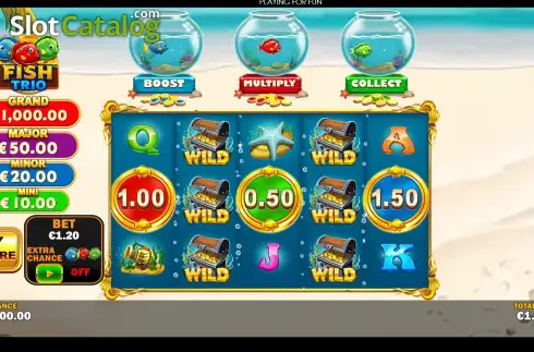 Скрин2. Fish Trio слот