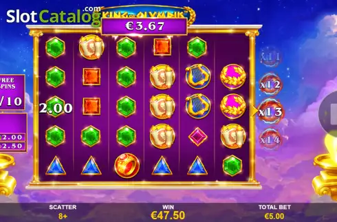 Скрин3. King of Olympus (Playtech) слот