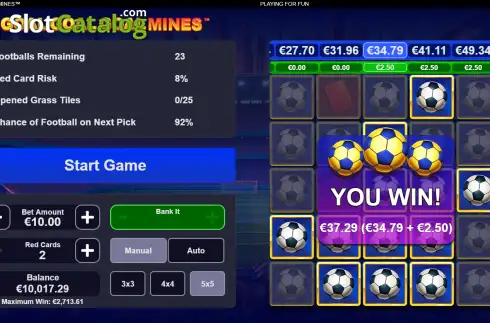 Скрин3. Goal Goal Goal: Mines слот