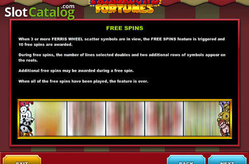 Скрин4. Fairground Fortunes Clowny's слот