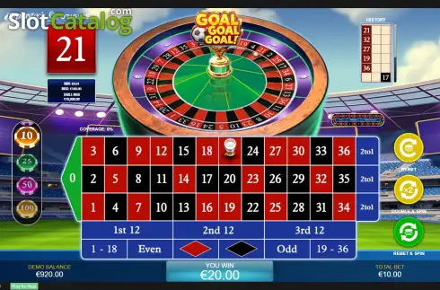 Скрин3. Goal Goal Goal: Roulette слот