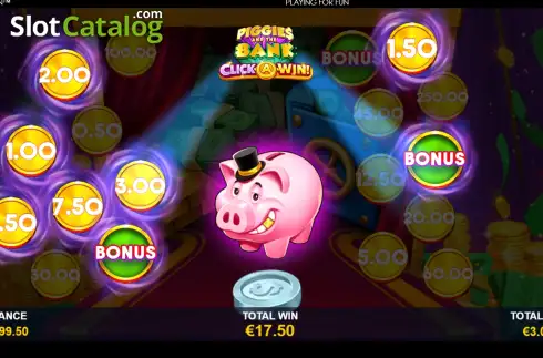 Скрин3. Piggies and the Bank Click-A-Win слот