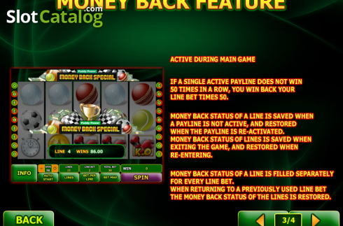 Скрин4. Money Back Special слот