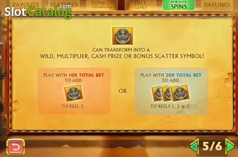 Скрин9. Pharaoh's Treasure Deluxe слот
