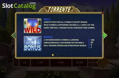 Скрин2. Torrente слот