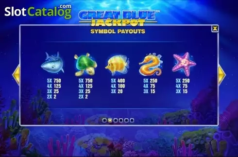 Скрин3. Great Blue Jackpot (Playtech) слот