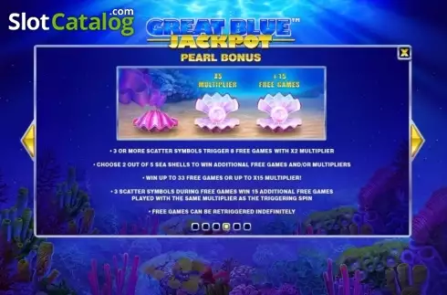 Скрин5. Great Blue Jackpot (Playtech) слот