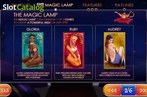 Скрин9. Treasures of the Lamps слот