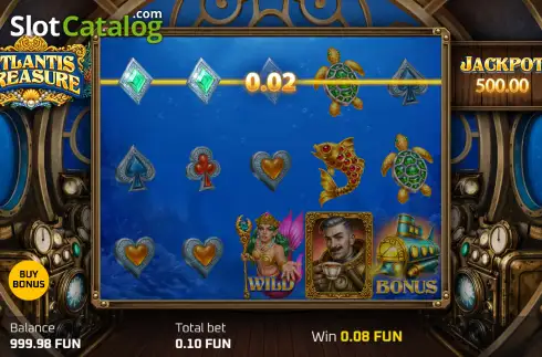 Скрин3. Atlantis Treasure (Popiplay) слот