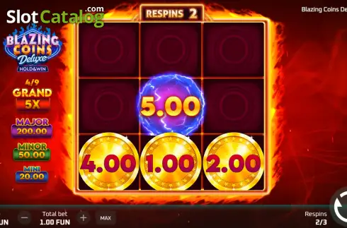 Скрин3. Blazing Coins Deluxe слот