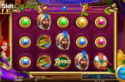 Скрин3. Sultan's Tale слот
