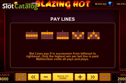 Скрин9. Blazing Hot слот