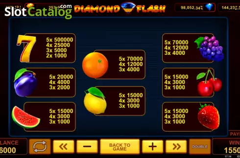 Скрин7. Diamond Flash (Popok Gaming) слот