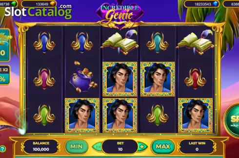 Скрин2. Incredible Genie слот