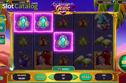 Скрин3. Incredible Genie слот