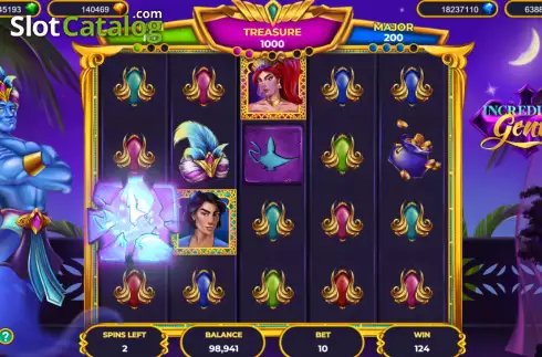 Скрин7. Incredible Genie слот