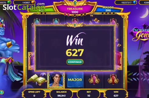 Скрин8. Incredible Genie слот