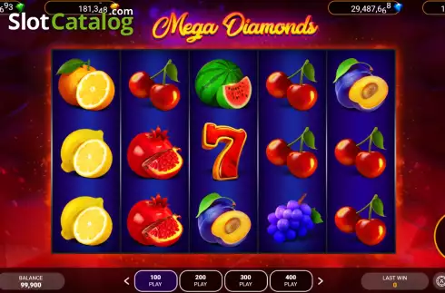 Скрин2. Mega Diamonds (Popok Gaming) слот