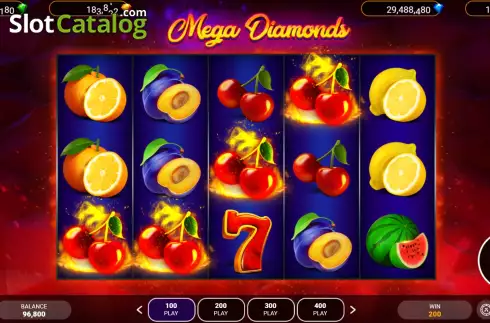 Скрин3. Mega Diamonds (Popok Gaming) слот