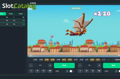 Скрин2. Hezarfen Crash слот